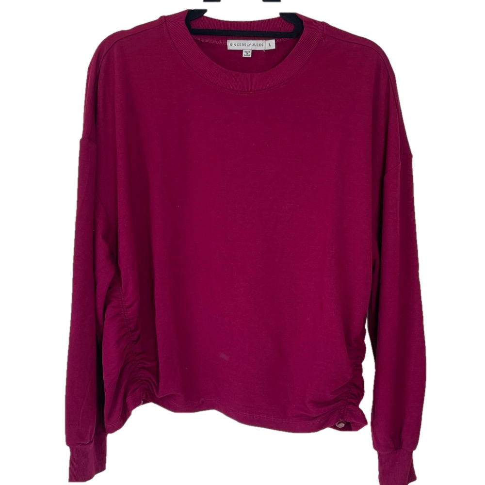 Sincerely Jules Deep purple Pink Crewneck size L